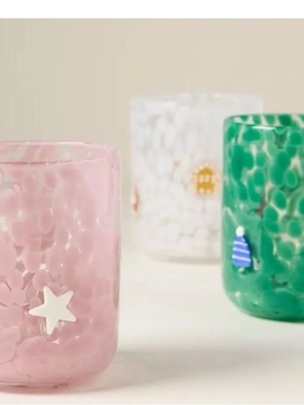 Anthropologie Gingerbread Icon Juice Glass Nesting Gracefully